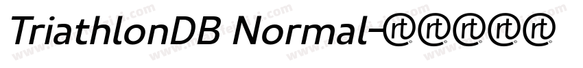 TriathlonDB Normal字体转换
